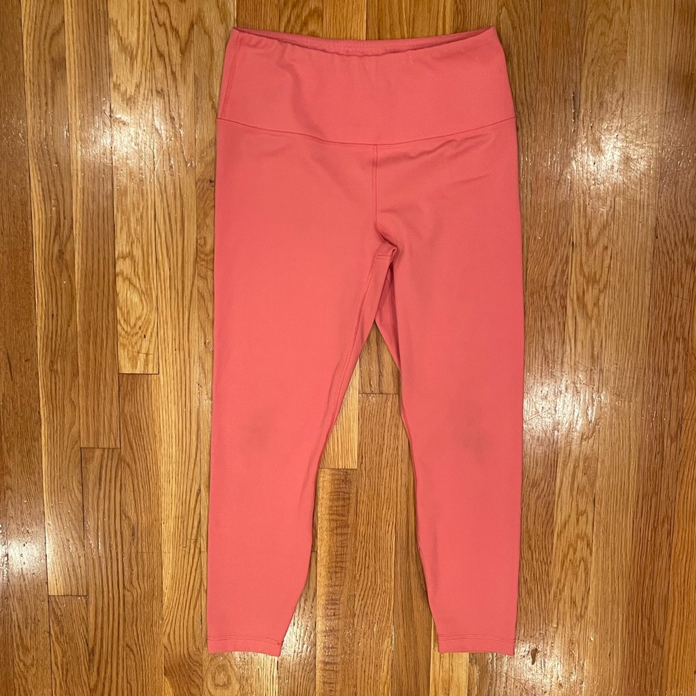 90 Degree by Reflex Coral Interlink Ankle Length Leggings, Size L